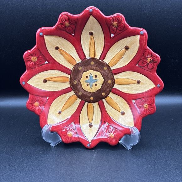 *NEW* Retired Pier 1 Imports Dessert Salad Plate "CARYNTHUM" Pattern 8" - Picture 1 of 8